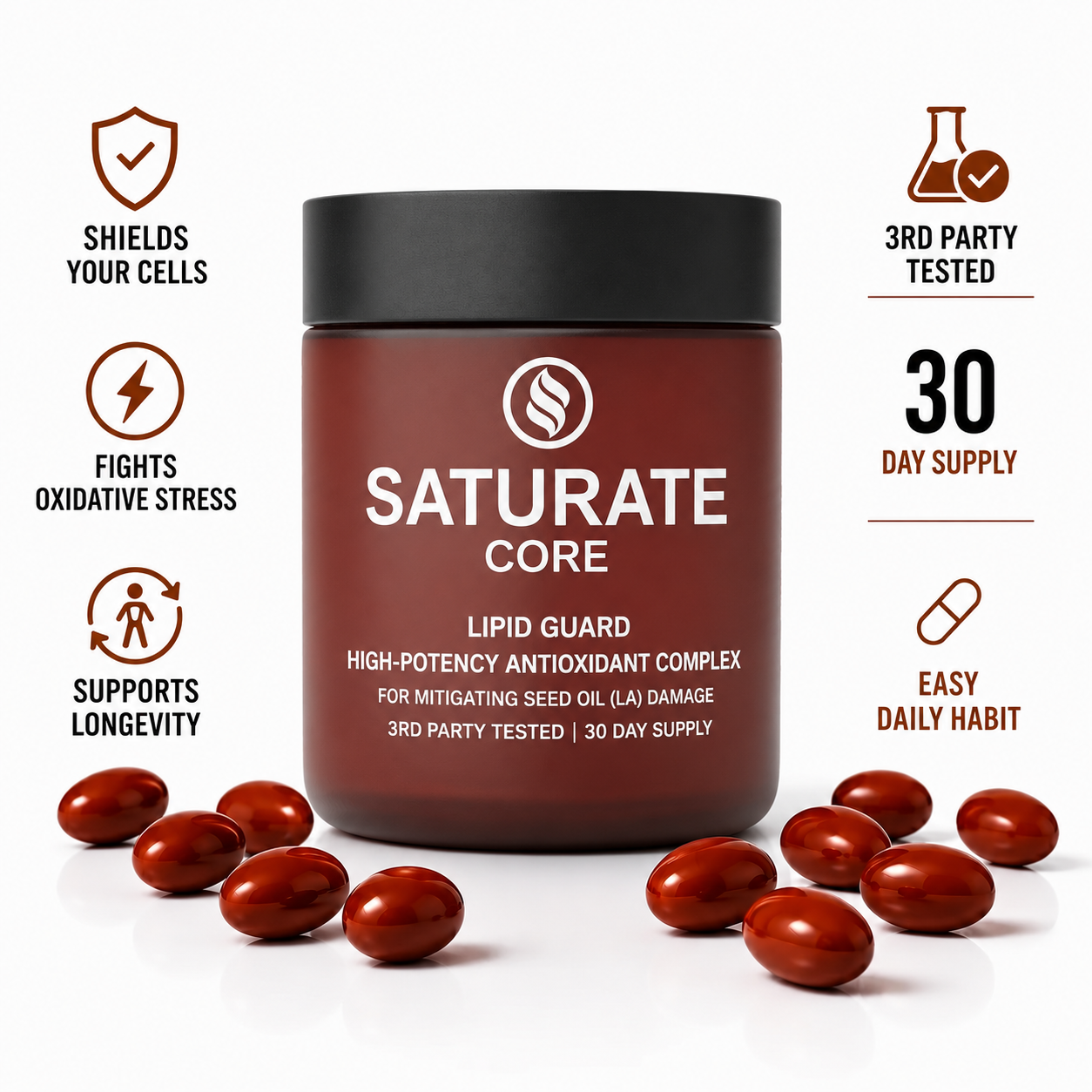 SATURATE: CORE | Lipid Shield & Anti-Seed Oil Antioxidant Complex