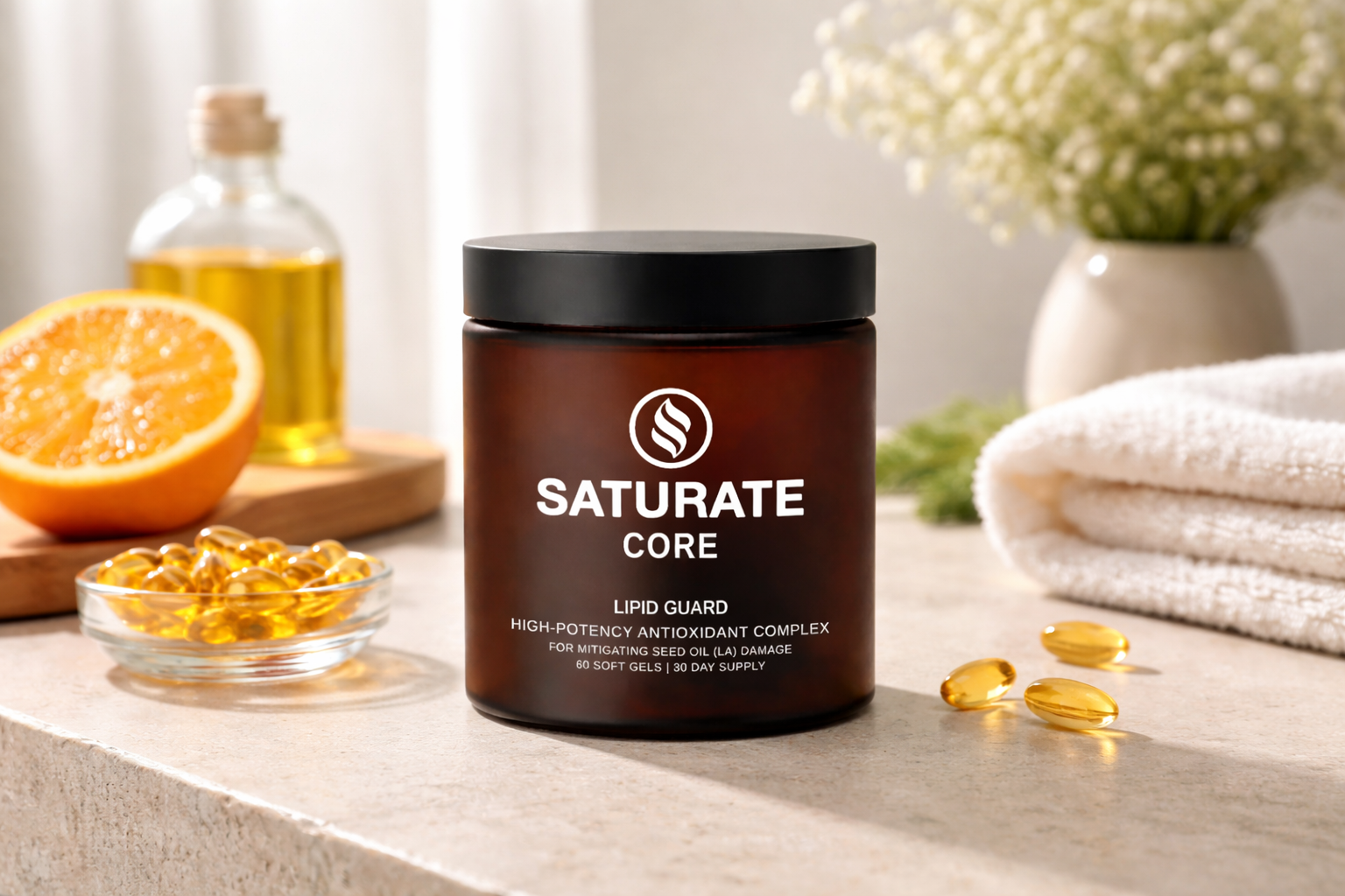 SATURATE: CORE | Lipid Shield & Anti-Seed Oil Antioxidant Complex