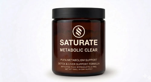 Saturate: METABOLIC CLEAR — brown jar, 150g 30-day supply